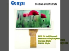 Цифровой интерфейс 7 дюймовый TFT LCD экран RGB 800×480 разрешение Нормальное белое 50pin