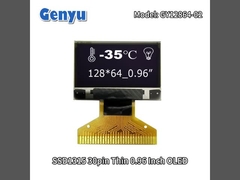 Тонкий 0,96 дюймовый OLED-модуль 128x64 разрешение SSD1315 30pin Soldering FPC