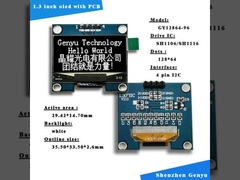 1.3 дюймовый I2C OLED дисплейный модуль Белый цвет 128x64 Разрешение SH1106