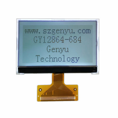 Хорошая цена. 2.72 дюймовый 128x64 LCD COG дисплей Графический экран FSTN Положительный белый фонарь 36PIN FPC онлайн
