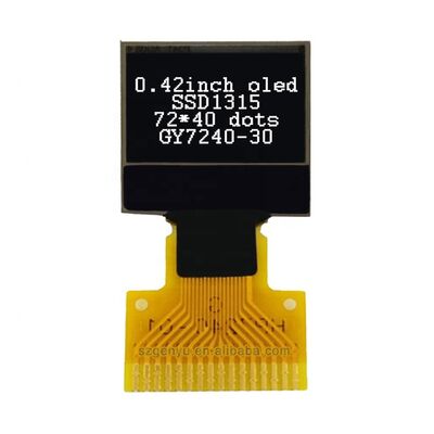 Хорошая цена. Микро OLED дисплей 0.42 дюйма, матрица 72x40 с интерфейсом I2C/SPI для Arduino и умных устройств онлайн