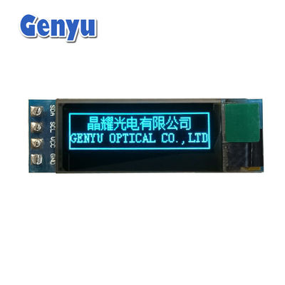 Хорошая цена. Синий 0,91 дюймовый OLED модуль 128x32 разрешение SSD1306 IIC интерфейс онлайн