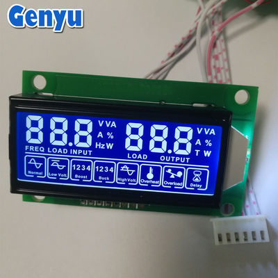 Хорошая цена. OEM LCD Семь сегментов дисплея HTN Синий 5V ЖК-экран с печатным листом онлайн