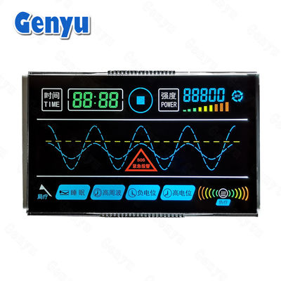 Цветовые сегменты Белое фоновое освещение VA LCD дисплей 40 PIN Для медицинского устройства