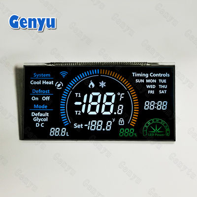 Хорошая цена. 3.3V VA LCD дисплейная панель черный LCD сегмент дисплей 46PIN белый фоновый свет онлайн