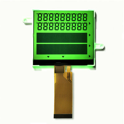 Зелёный фоновый дисплей COG LCD Трансфлекторный сегмент STN + графический 24pin FPC