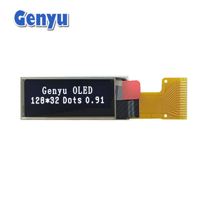 Хорошая цена. 0.91 дюймовый OLED дисплей 128x32 разрешение Белый 15-конечный интерфейс FPC SPI онлайн