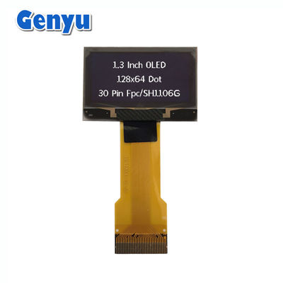 Белые буквы OLED дисплей 1,3 дюйма 128x64 точек SH1106 30PIN FPC соединитель