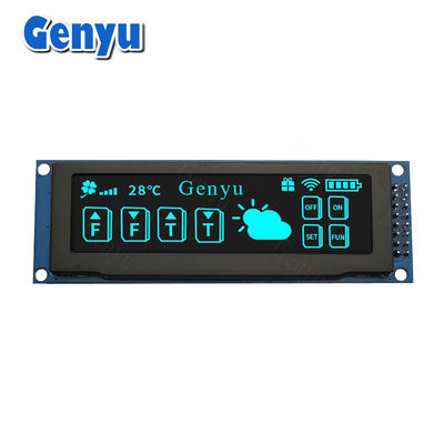 Хорошая цена. 3.12 дюймовый голубой цвет 256x64 OLED дисплей SSD1322 OLED дисплей SPI интерфейс онлайн