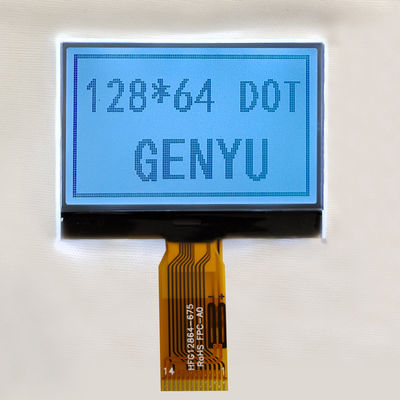 Хорошая цена. 1.88 дюймов 128x64 точка матрица LCD дисплейный модуль FSTN Белый 14PIN SPI интерфейс онлайн